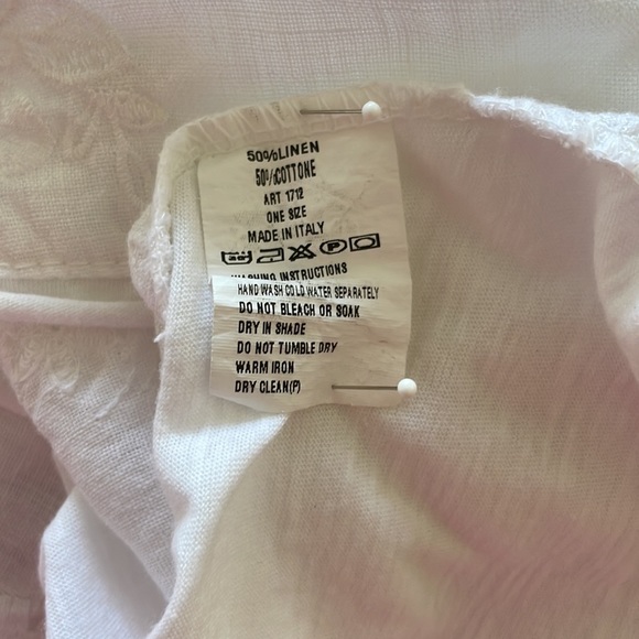 Italian linen cotton top OS - Picture 5 of 6